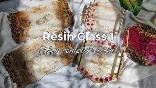 Full Tutorial of RESIN ARTWORK | Resin Art Course Class1st | Complete Information in One Video