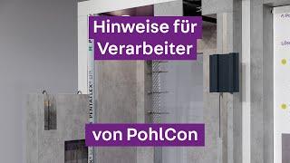 PohlCon Fertigteilbau - Hinweise für den Verarbeiter