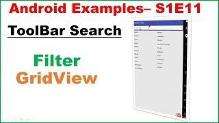 Android S1E11 : Material ToolBar SearchBar - Filter GridView