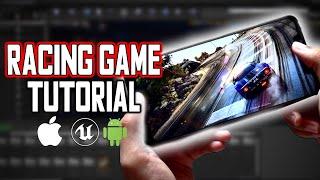 Create mobile game in unreal engine, RACING GAME tutorial for beginners