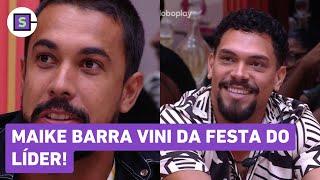 BBB 25: Confira a tarefa que Vini terá que fazer após ser BARRADO da festa de Maike!