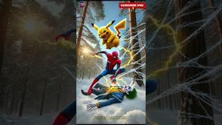 Pikachu Vs Joker Harley Quinn Humanoid Duck And Hybrid Rat  #ai #spiderman #pikachu