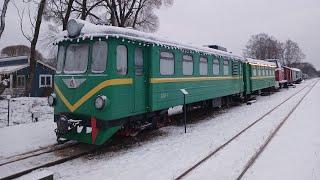 Зимняя сборная экскурсия с АМ1-169 (Тёсовская узкоколейная железная дорога).