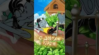 С добрым утром и хорошим днем! Весёлая открытка для отличного настроения