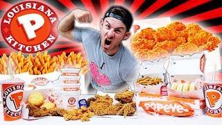 THE SUPERCHARGED POPEYES MENU CHALLENGE! (10,000+ CALORIES)