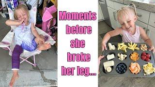 Moments before Zoey broke her leg....things can change so quickly...