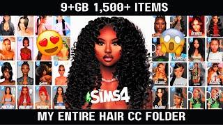 My Entire Sims 4 Hair CC Folder | MyraviahTheSimmer | CC Folder Series