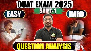 OUAT Entrance Exam 2025 / SHIFT 1 QUESTION ANALYSIS / EASY OR HARD? #bidyasagarclasses_ouat