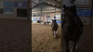 walk trot at 4 yr old on comet the rocket.