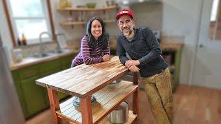 Building a Kitchen Island for Her Homestead Kitchen