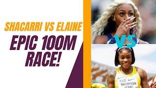 Shacarri Richardson vs Elaine-Thompson Herah||Epic 100m #sports #athlete #track #shacarririchardson