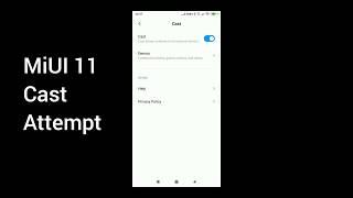 MIUI 11 : Wireless Display, Screen Cast Fail Workaround