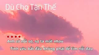 Dù Cho Tận Thế (Vẫn Yêu Em) | beat guitar karaoke | Tone Gốc