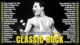 Top 100 Best Classic Rock Songs Of All Time  Queen, Nirvana, Scorpions, Aerosmith, ACDC, Bon Jovi