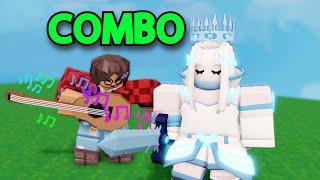 We used Aery + Melody Combo... INF damage (Roblox Bedwars)