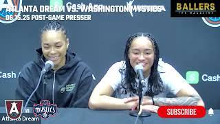 Te-Hina Paopao & Allisha Gray: Atlanta Dream Postgame Presser | vs. Washington Mystics | 06.15.25
