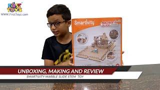 Unboxing, Making and Review of  Smartivity Marble Slide Toy by Aadarsh Upadhyay - FirstToyz.com