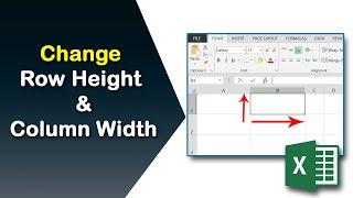 How to change row height and column width in MS Excel easily