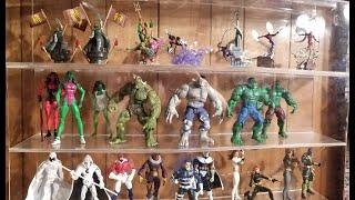 Toy collection Display Marvel legends figures, Figure Factory Toybiz and Hasbro