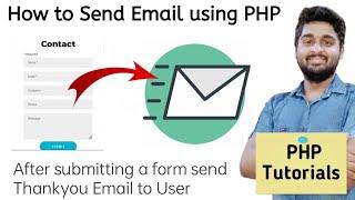 How to Send mail after submitting a form using PHP in hindi