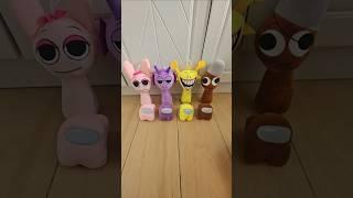 Sprunki with their babies Amongus ️ #plush #plushies #sprunki #amongus #pinki #brud #durple #simon