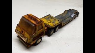 MINI TONKA SEMI TRACTOR TRAILER LOW BOY Restoration