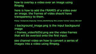 ffmpeg how to overlay a video over an image