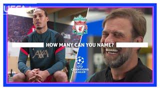  KLOPP, VAN DIJK, FABINHO | How many #UCL WINNERS can LIVERPOOL players and coach name? 