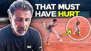 That must have hurt - I react to viral tennis videos