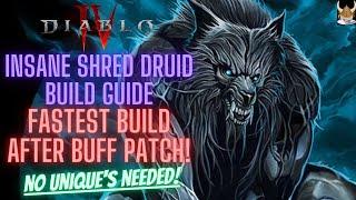 Diablo 4 INSANE NEW Druid Build ~SHRED SHOCK DRUID~SUPER STRONG AFTER THE PATCH! /Diablo IV Build