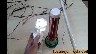 Voltage Testing of Tesla coil | Shubham | Ss Tech Lab