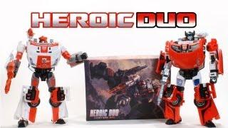 Beelzeboss Heroic Duo Custom Kit for SIDESWIPE & RED ALERT Classics figures toy review