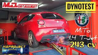 DynoTest - Alfa MiTo T-Jet - M.D. Engineering - 243Cv