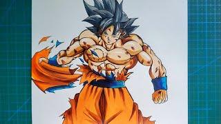 How to Draw Goku Mastered ultra instinct [Manga] Dragonball