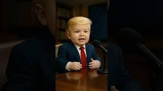 Baby President Trump's Inaugural Address#babypodcast  #aiart #babyleaders
