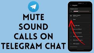 How to Mute Sound Calls on Telegram Chat (2024) | Mute Telegram Notification