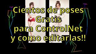 Cientos de poses gratis para ControlNet y cómo editarlas | Stable diffusion en español