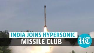 Watch: India successfully tests hypersonic technology demonstrator vehicle