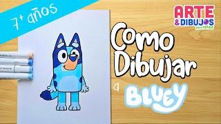 Como dibujar a BLUEY | Arte y Dibujos para Niños