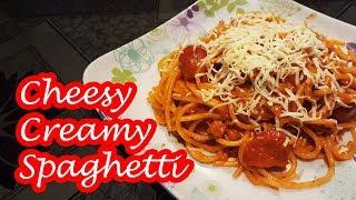 CHEESY CREAMY SPAGHETTI!!!