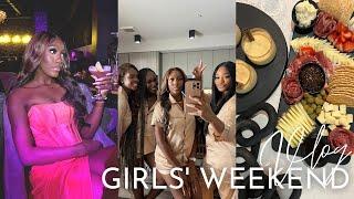 VLOG: Girls Weekend | Christmas Party, Litty Dinner, Soireé, & Brunch!