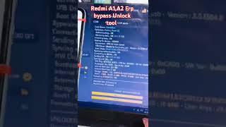 Redmi A1,A2 frp bypass Unlock tool  working #frpbypass #screenlockpassword #pattern #shorts #trend