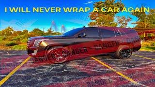 Why I'll never full wrap a car again ( first time driving RAM 1500) vlog .