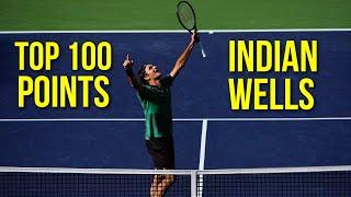 Roger Federer - Top 100 Indian Wells Points