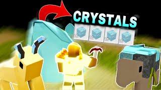 HOW TO GET CRYSTALS *CRAFTING GOD BAGS!* (NEW MAP) | ROBLOX BOOGA BOOGA NEW UPDATE!