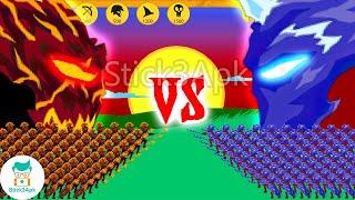 ️ELEMENTAL BATTLE: Lava vs Ice Giant Super STICK FIGURE | Stick War Legacy Mod | Stick3Apk