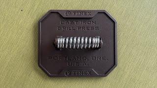 FINEX CAST IRON 8″ GRILL PRESS