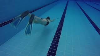 Freediving. 50 meters dynamic + 1 minute STA