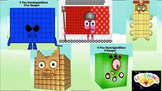 NUMBERBLOCKS INFINITY BIG NUMBERS 1 TO 5 GOOGOL COMPILATION @learningcity786  #learntocount