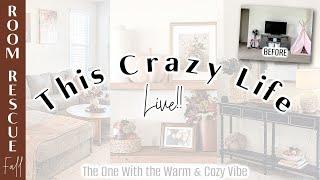 THIS CRAZY LIFE LIVE | Chatting about Room Rescue Autumn Makeover